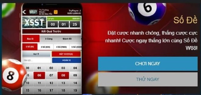 Nhà cái W88 – Nền tảng xổ số trực tuyến