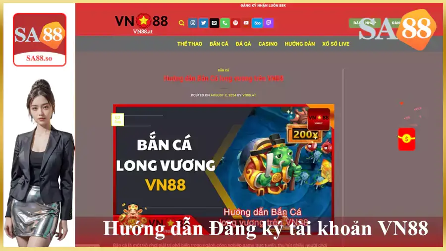 Hướng Dẫn Đăng Ký Tài Khoản VN88 và Truy Cập Sub To88-V 8 1 4
