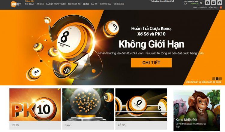 Nhà cái 188Bet - Trang xổ số lô đề không giới hạn cược