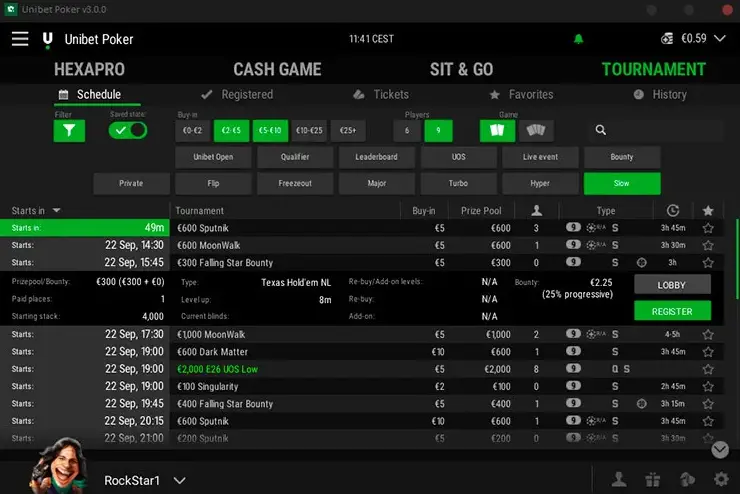 Tiền thưởng Unibet tháng 10 năm 2023